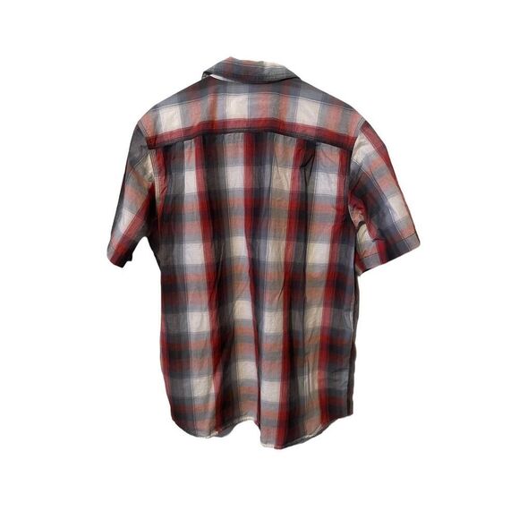Carhartt Mens Multicolor Plaid Relaxed Fit Short Sleeve Button-Up Shirt Large pe - Picture 2 of 13
